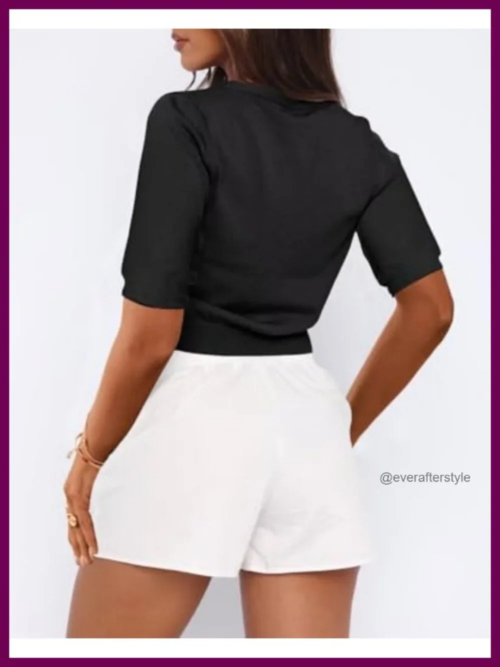 Lightweight Open Front Knit Cardigan V Neck Button Up Short Sleeve Cropped